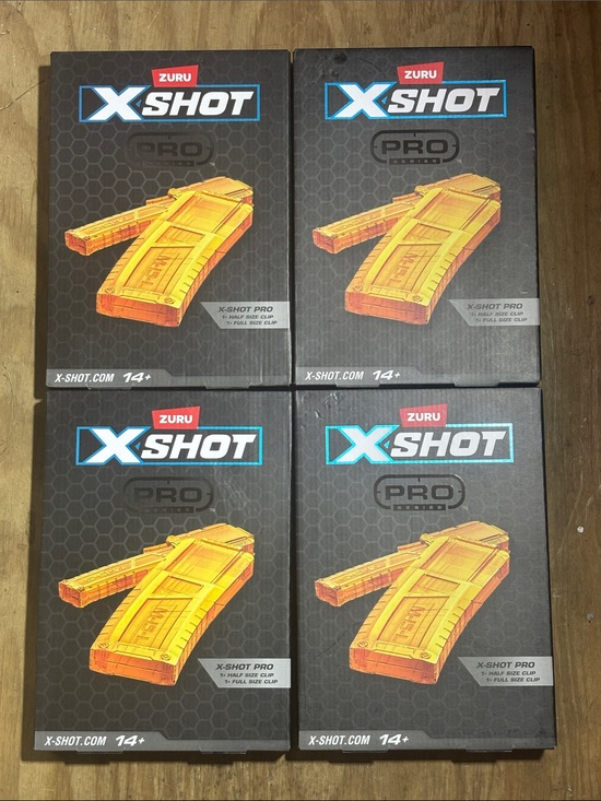 Zuru Other - ZURU X-Shot Pro Replacement Clips - Yellow (4 Pack)